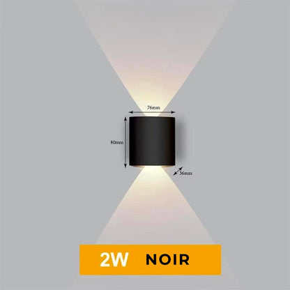 Lampe de chevet Murale Diamant  LampesDeChevet 2W Noir 