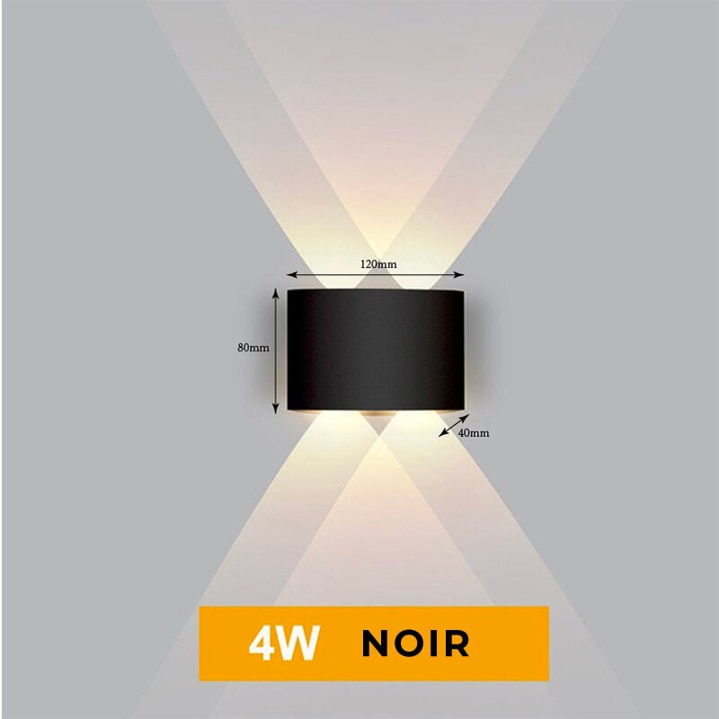 Lampe de chevet Murale Diamant  LampesDeChevet 4W Noir 