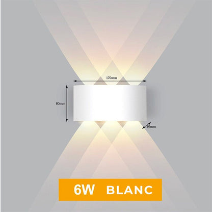 Lampe de chevet Murale Diamant  LampesDeChevet 6W Blanc 