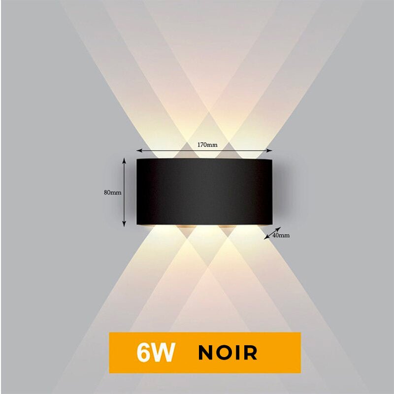Lampe de chevet Murale Diamant  LampesDeChevet 6W Noir 