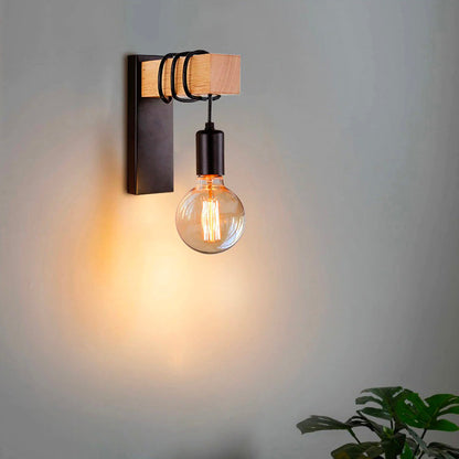 Lampe de chevet Murale Industrielle Carrée
