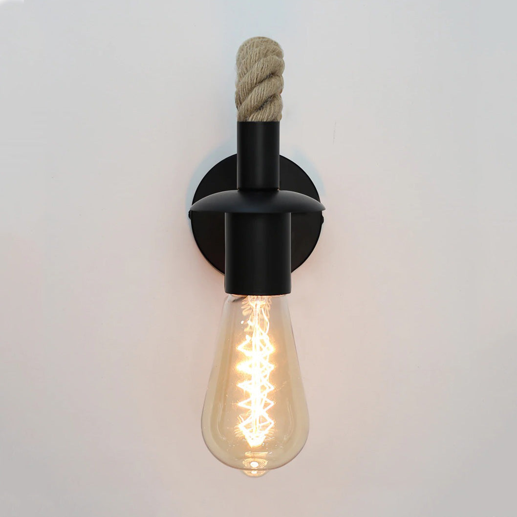 Lampe de chevet Murale Industrielle Corde