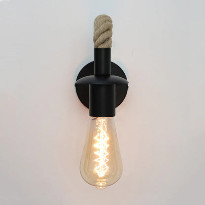 Lampe de chevet Murale Industrielle Corde