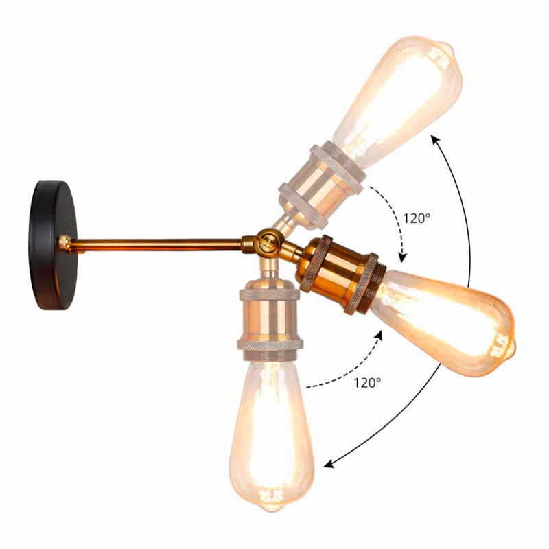 Lampe de chevet Murale Industrielle Edison