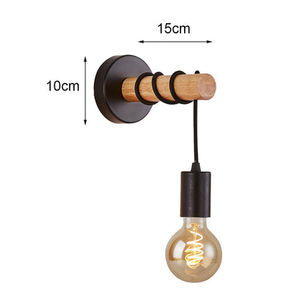 Lampe de chevet Murale Industrielle Noire