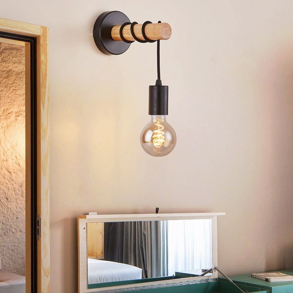 Lampe de chevet Murale Industrielle Noire