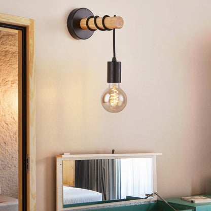 Lampe de chevet Murale Industrielle Noire