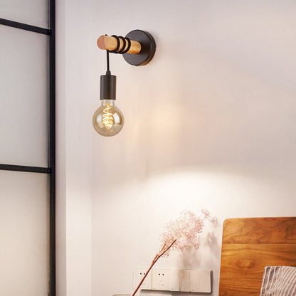 Lampe de chevet Murale Industrielle Noire