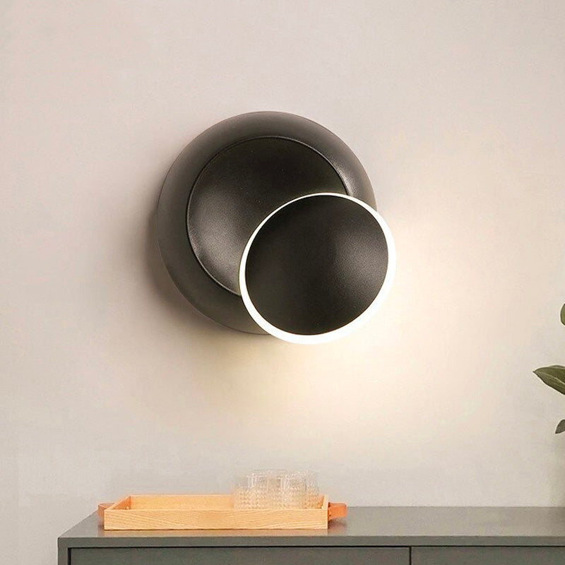 Lampe de chevet Murale LED Rotative  LampesDeChevet Noir Froide 