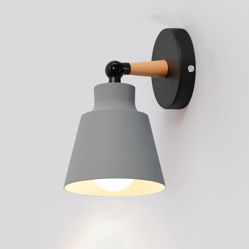 Lampe de chevet Murale Métal Scandinave  LampesDeChevet Gris Sans 