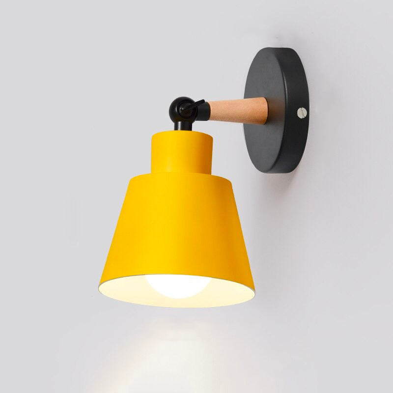 Lampe de chevet Murale Métal Scandinave  LampesDeChevet Jaune Sans 