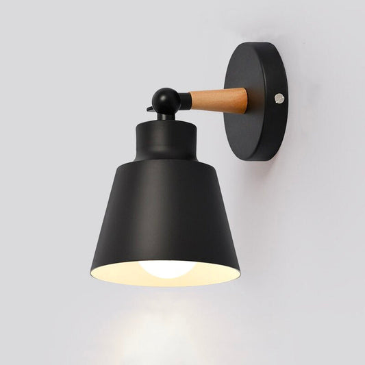 Lampe de chevet Murale Métal Scandinave  LampesDeChevet Noir Sans 