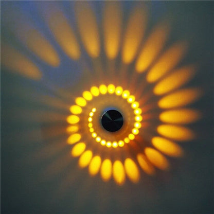 Lampe de chevet Murale Spirale  LampesDeChevet Jaune  