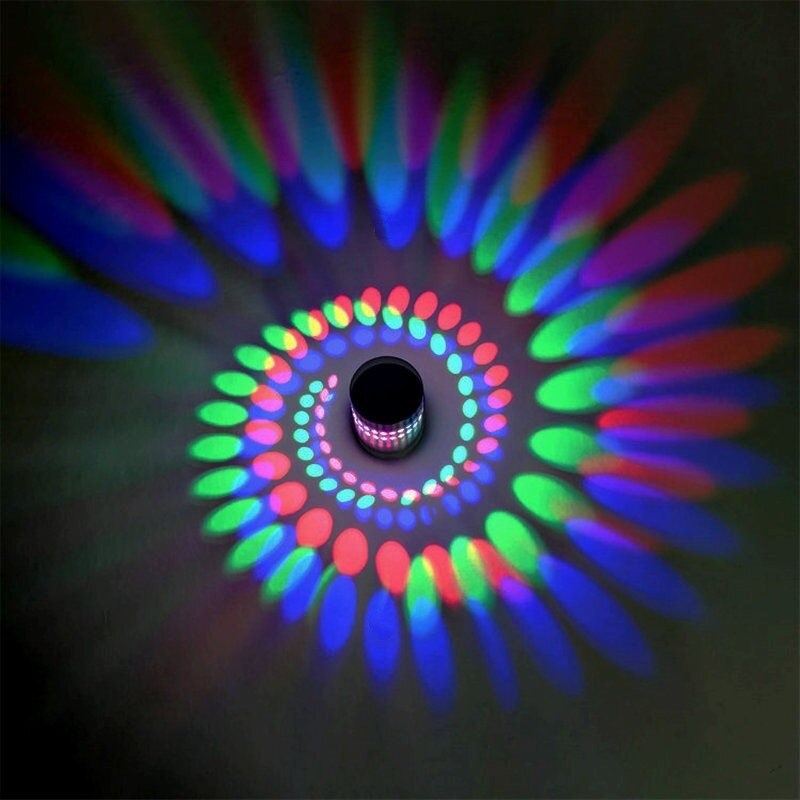 Lampe de chevet Murale Spirale  LampesDeChevet Multicolore  