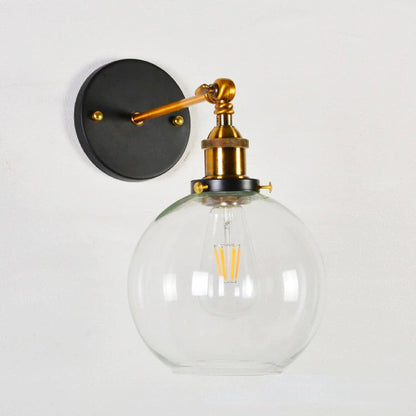 Lampe de chevet Murale Vintage en Verre  LampesDeChevet Boule  
