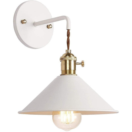 Lampe de chevet Murale Vintage Métal  LampesDeChevet Blanc  