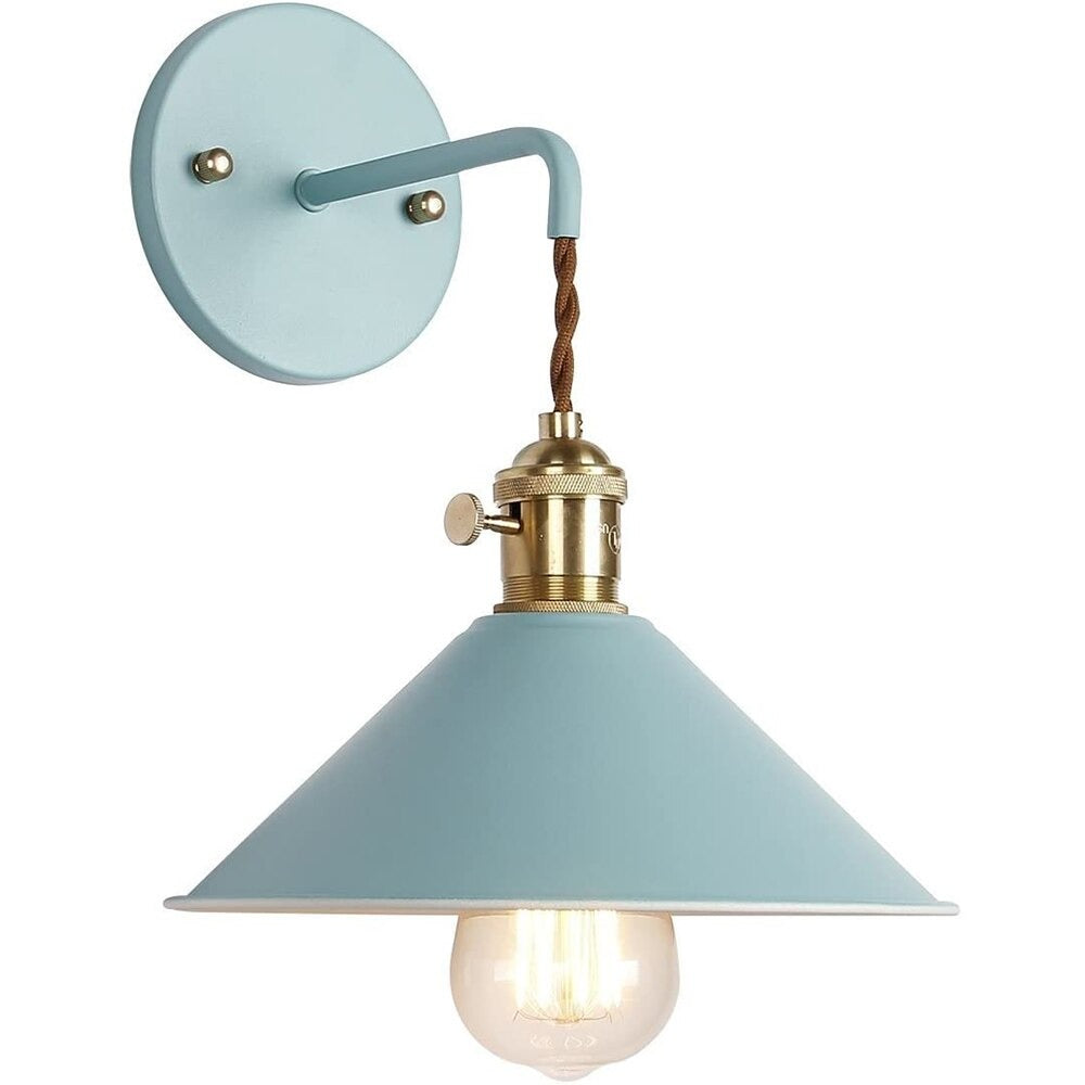 Lampe de chevet Murale Vintage Métal  LampesDeChevet Bleu  