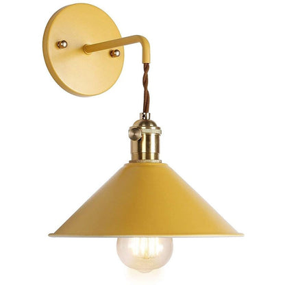 Lampe de chevet Murale Vintage Métal  LampesDeChevet Jaune  
