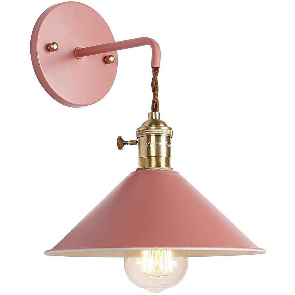 Lampe de chevet Murale Vintage Métal  LampesDeChevet Rouge  
