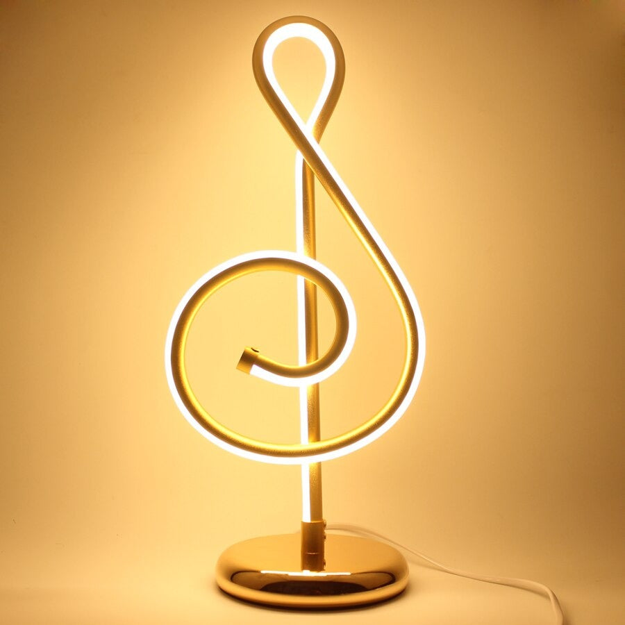Lampe de chevet Originale Note Dorée