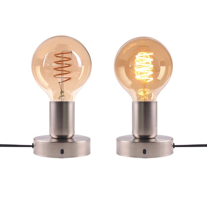 Lampe de chevet Rétro Edison  LampesDeChevet Grise  