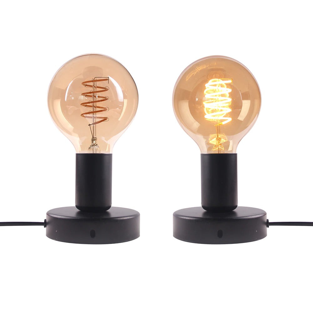 Lampe de chevet Rétro Edison  LampesDeChevet Noir  