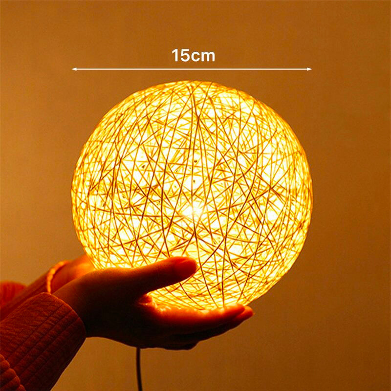 Lampe de chevet Rotin Lune