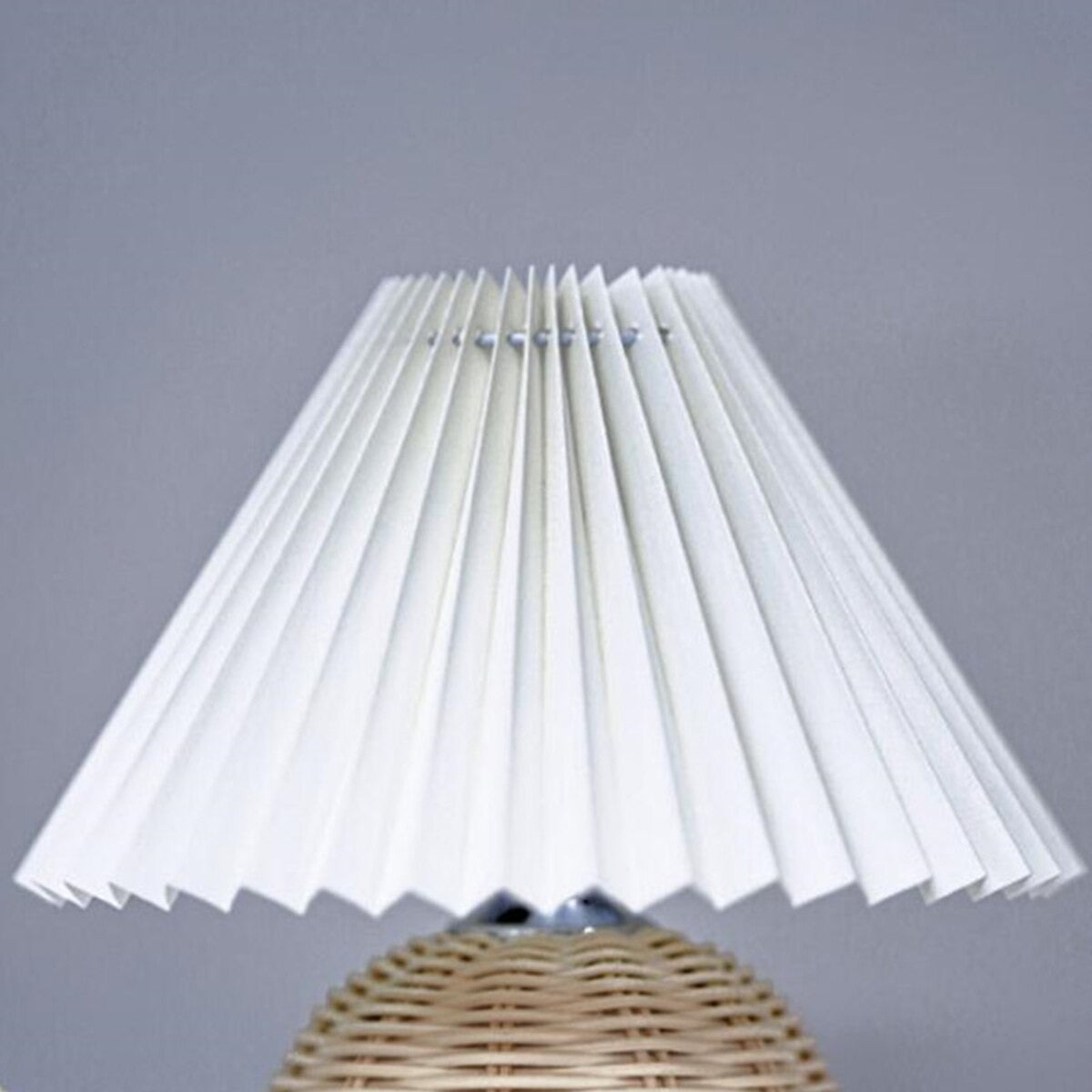 Lampe de chevet Rotin Plissé