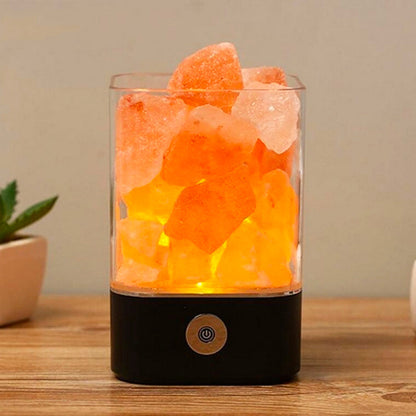 Lampe de chevet Sel Himalaya  LampesDeChevet Noir  