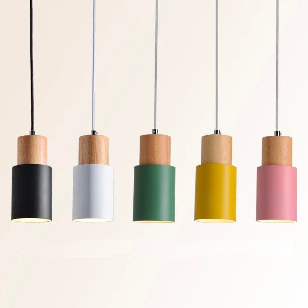 Lampe de chevet Suspendue Bois  LampesDeChevet Noir  