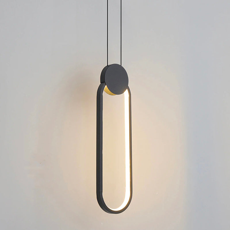Lampe de chevet Suspendue Design  LampesDeChevet Circulaire Noir 
