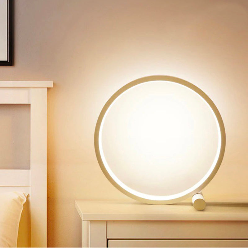 Lampe de chevet Tactile Circulaire  LampesDeChevet Blanc  