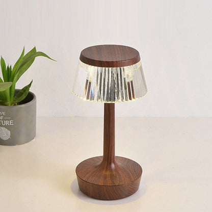 Lampe de chevet Tactile Vintage LED  LampesDeChevet Bois Foncé  