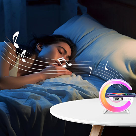 Lampe de chevet design et multifonctionnelle en forme de G