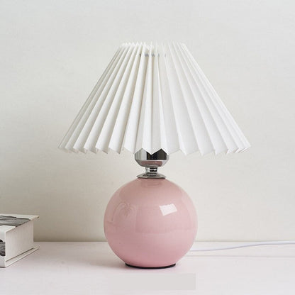 Lampe de chevet Vintage Céramique  LampesDeChevet Blanc Rose 