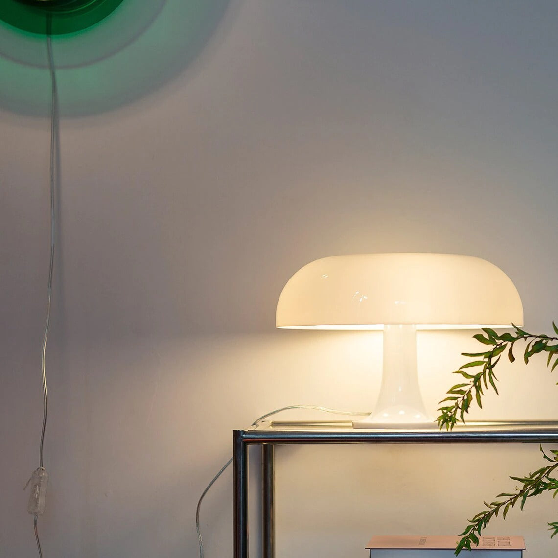 Lampe de chevet Vintage en forme de Champignon  LampesDeChevet Blanc  