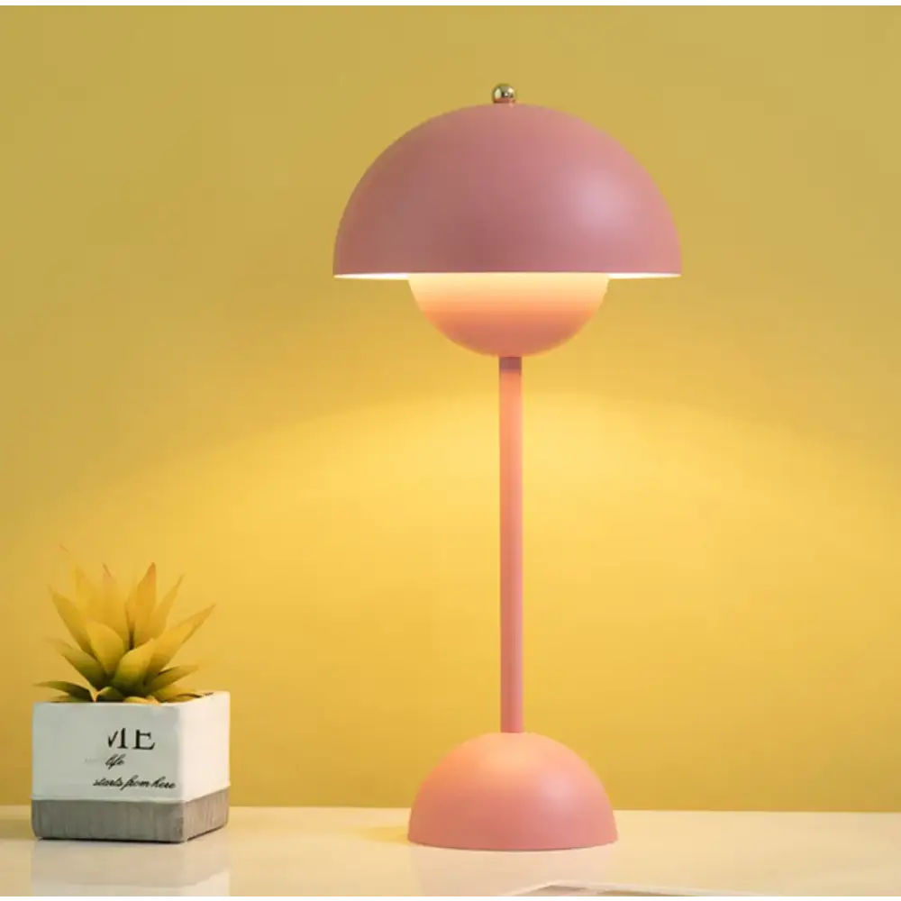 Lampe de Table Minimaliste & Unique - Rose