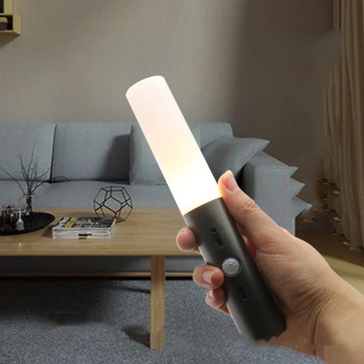 Lampe Détecteur de Mouvement Murale et Magnétique en Forme de Bougie