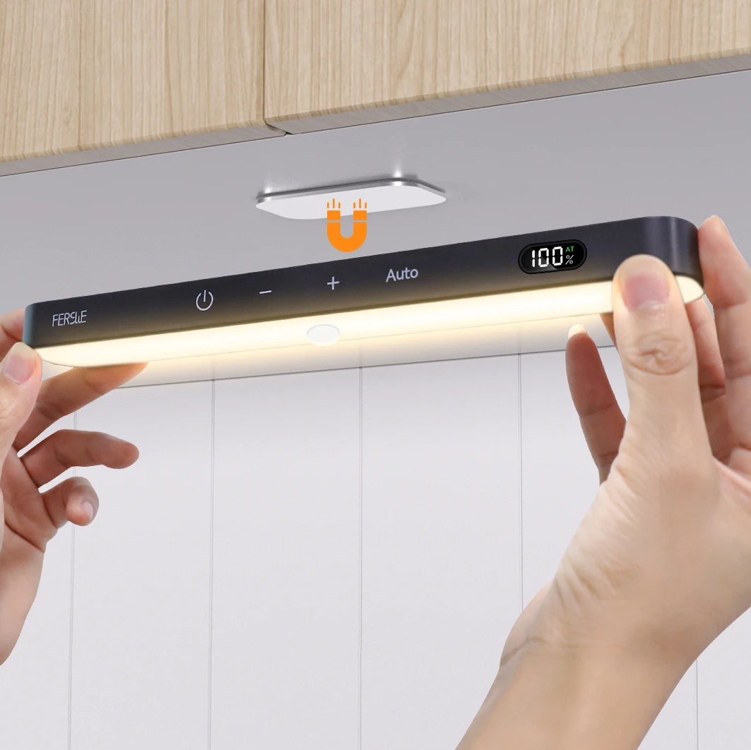 Lampe Détecteur de Mouvement Noire et Tactile pour Meuble