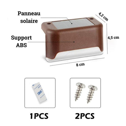 Lampes solaires de terrasse à LED étanches