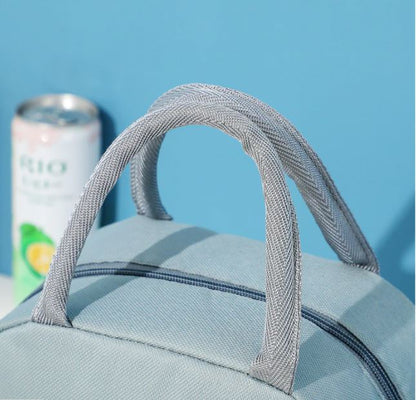 Sac Isotherme Repas Gris Flamants Roses