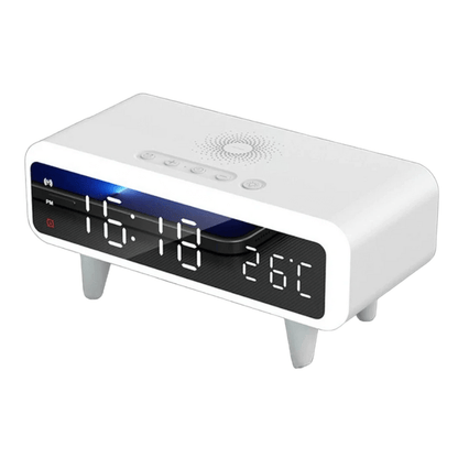LeBonRéveil Blanc Réveil avec chargeur à induction