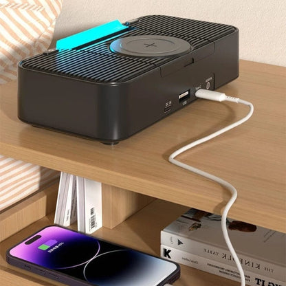 Réveil enceinte chargeur induction