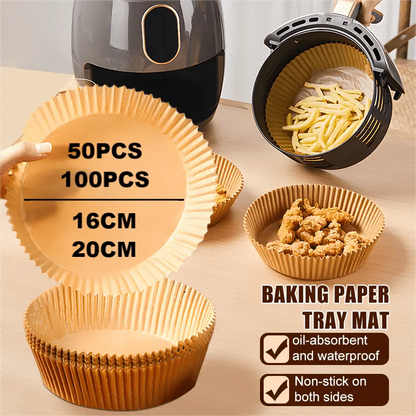 Liner jetable pour friteuse à air - Accessoire de cuisson anti-micro-ondable