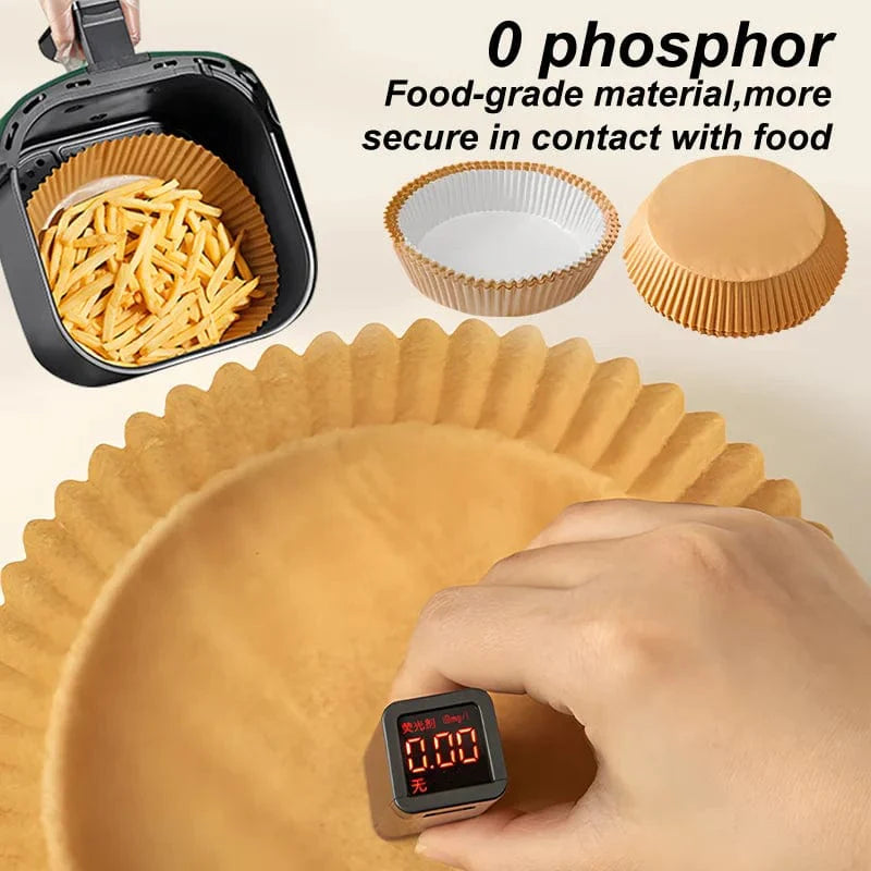 Liner jetable pour friteuse à air - Accessoire de cuisson anti-micro-ondable