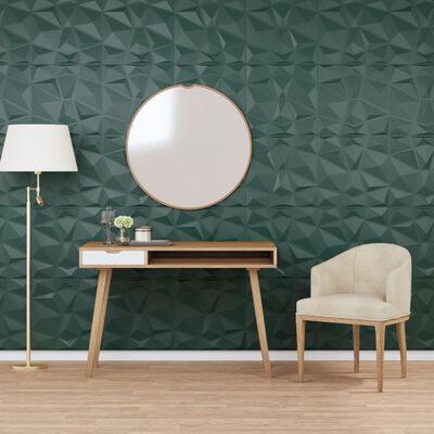 Panneau Mural Vert Effet Diamant