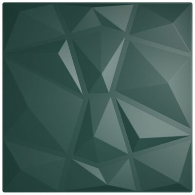Panneau Mural Vert Effet Diamant