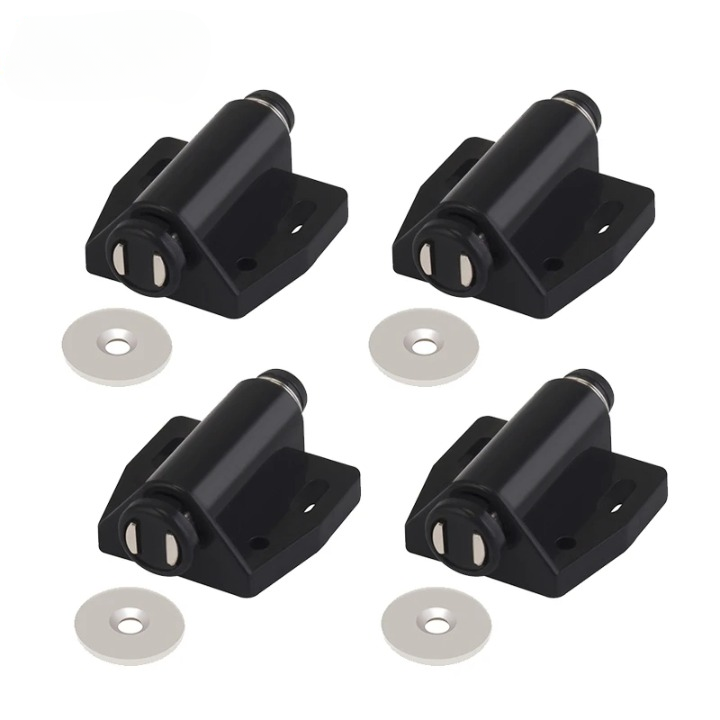 Lot de 4 Aimants Porte Placard avec Ressort