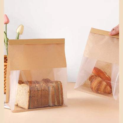 Lot de 50 Emballages Alimentaires avec Fenêtre Transparente