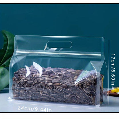 Lot de 50 sacs de conservation avec poignée pour aliments et ingrédients